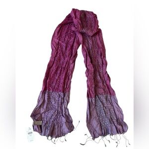 NWT J. JILL PURPLE SILK BLEND SCARF LIGHTWEIGHT